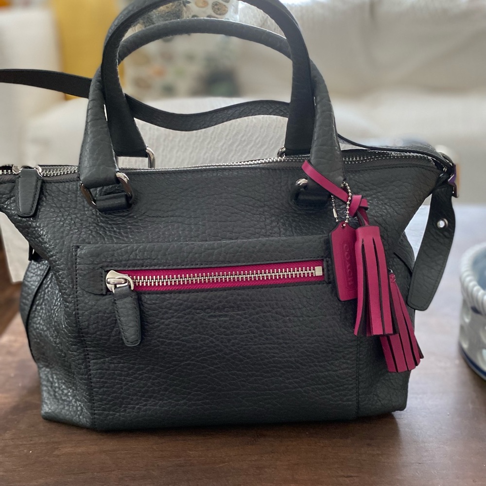 COACH Legacy Graphite Berry Molly Bag